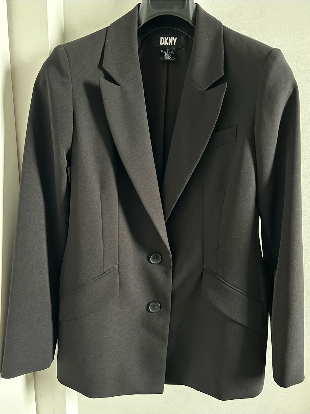 DKNY Black Classic Two-Button Women's Blazer